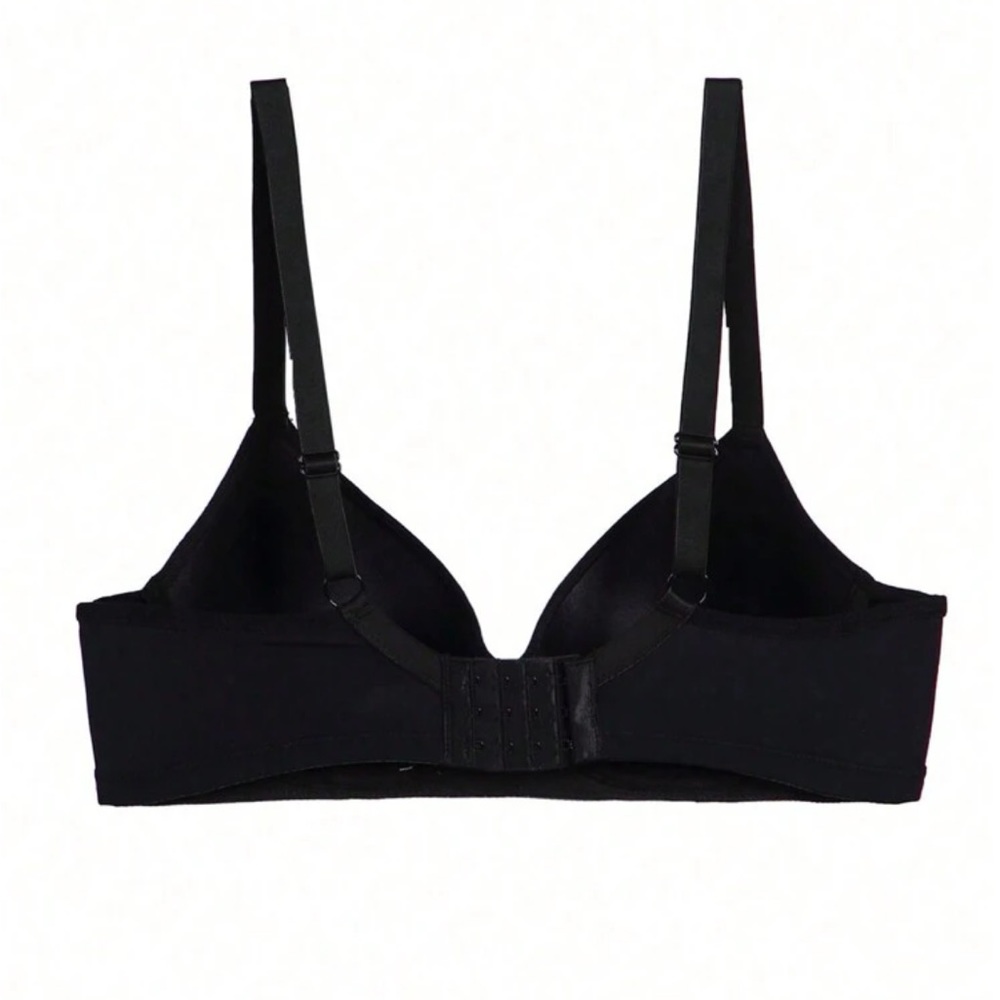 3 Piece Solid Underwire Bralette - Tan / Black / … - image 4